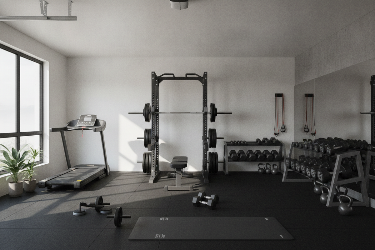 Full-Body Workout Routine: Compound Movement Architecture, Core Integration, and Home Floor Staging