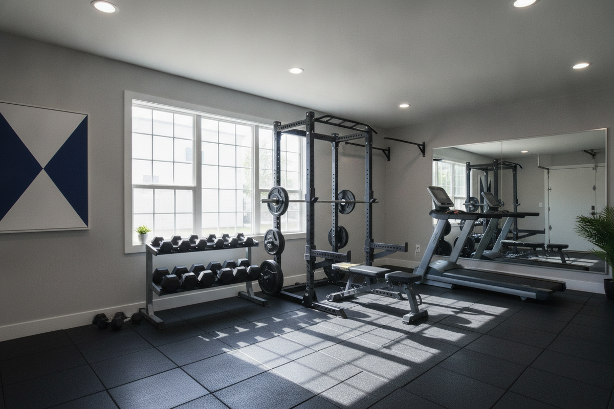 5 Benefits of Strength Training: Structural Resilience, Movement Efficiency, and Home Gym Floor Staging
