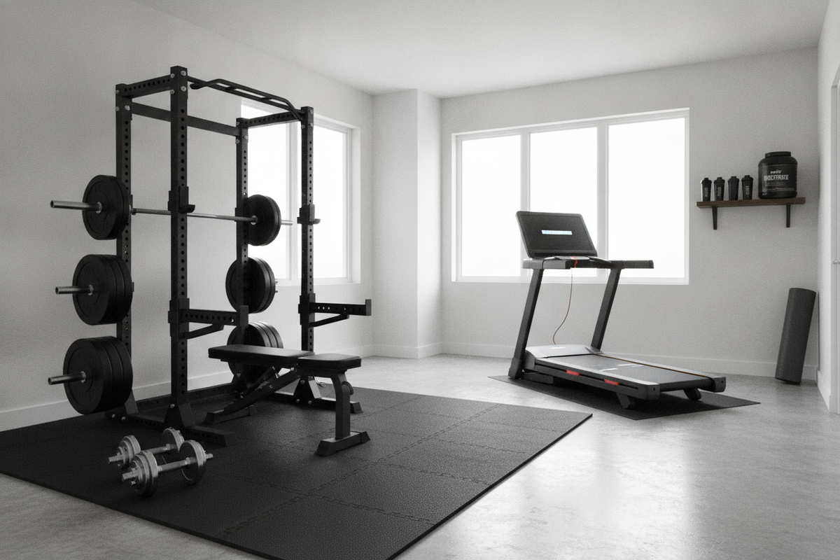 Gym and Protein Blueprint: Training Mechanics, Fueling Habits, and Home Floor Staging