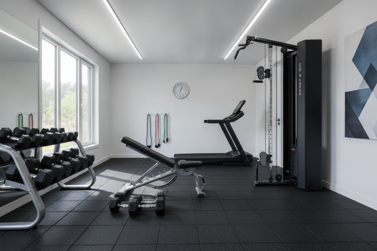 Arm Exercises with Gym Equipment: Machine Workouts, Biomechanical Setups, and Home Floor Staging