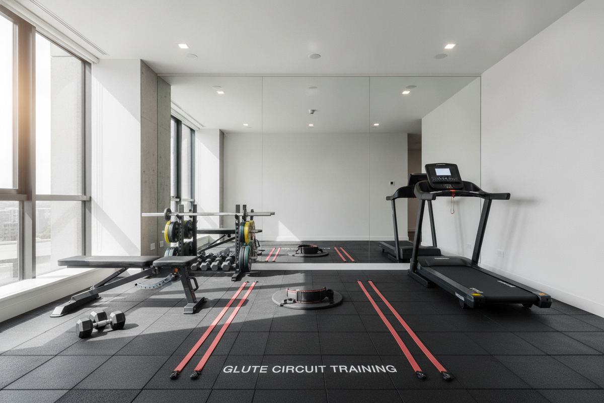 Glute Circuit Training: Movement Frameworks, Muscle Recruitment, and Floor Staging Setup
