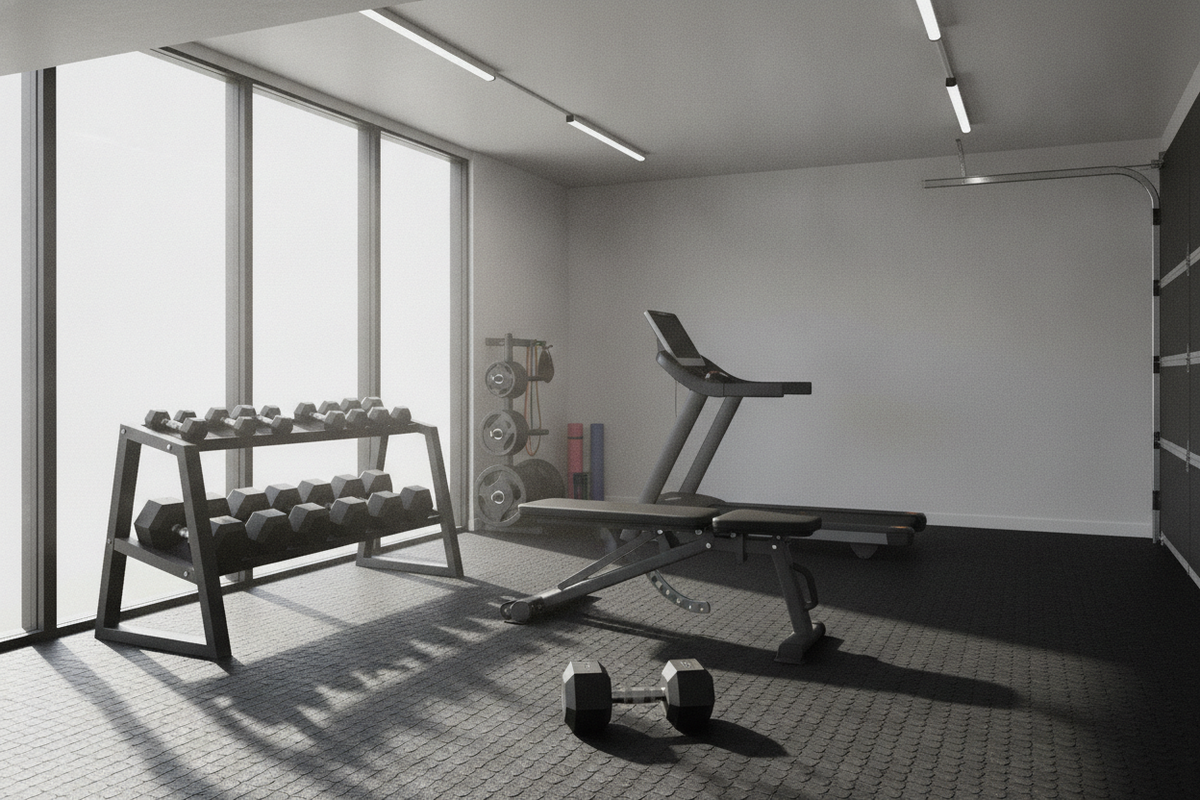 Video to Exercise: Online Workout Selection, Screen Setup, and Home Floor Staging