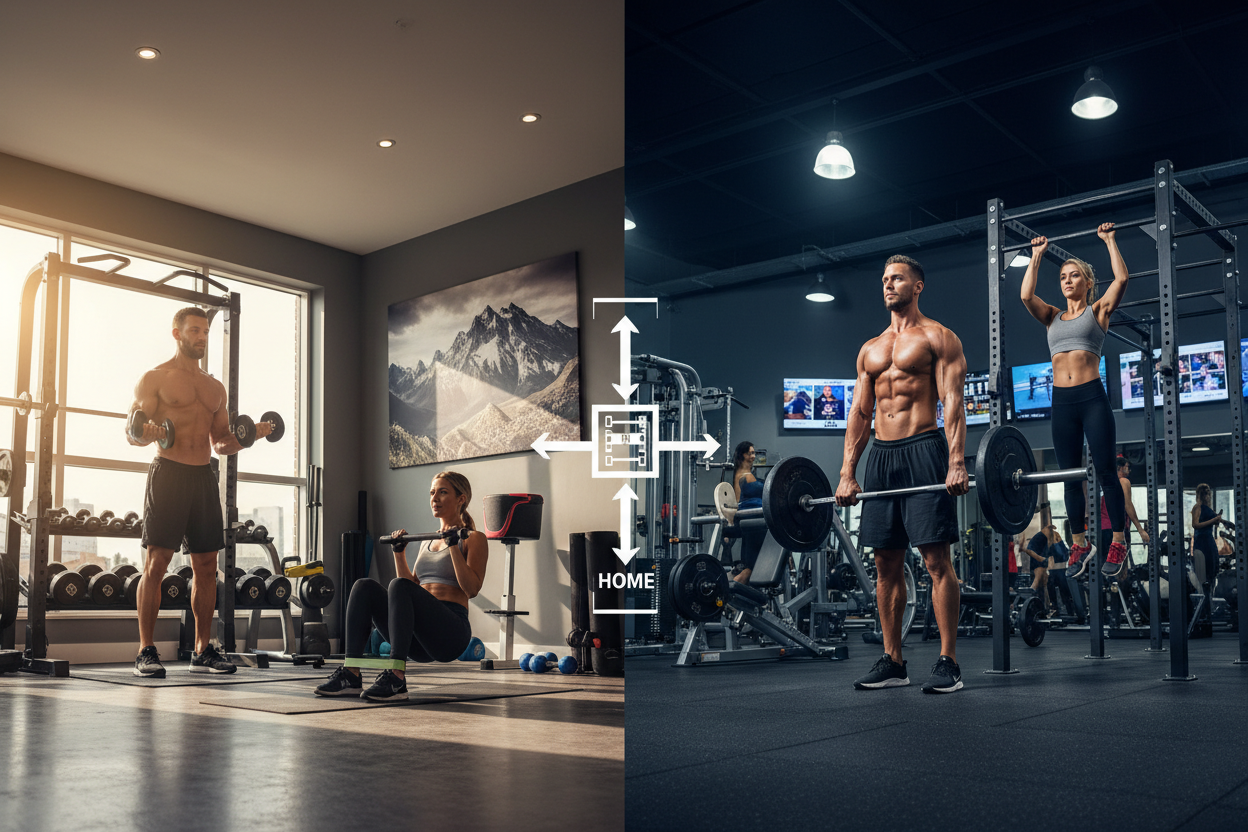 Exercise at Home or Gym: The Definitive Guide to Choosing Right