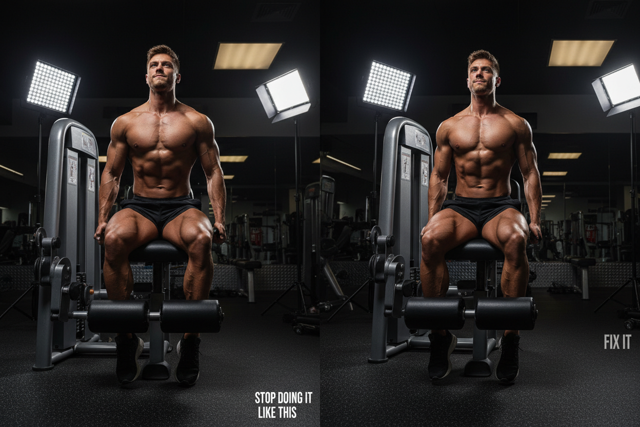 Stop Doing Knee Extension Machine Reps Like This (Fix It)