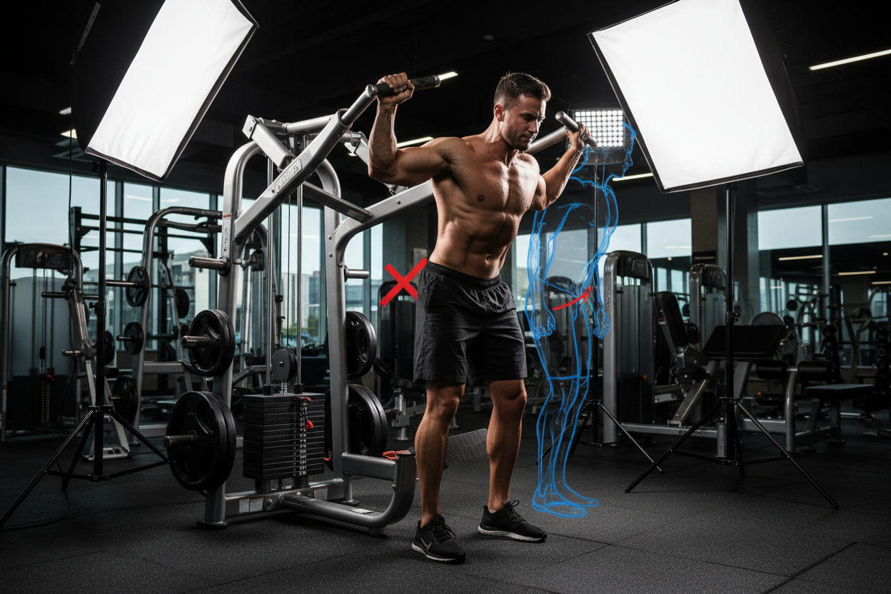 Stop Using the Standing Shoulder Press Machine Like This
