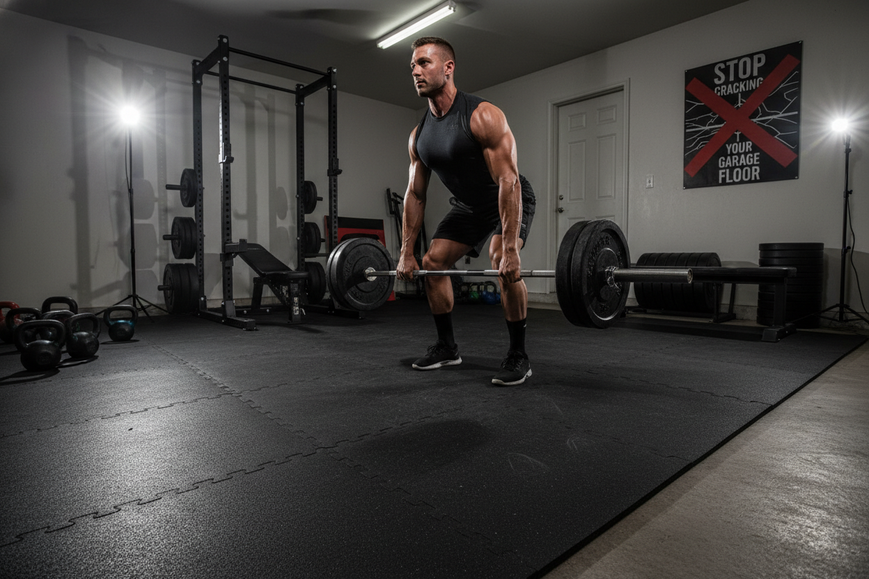 Heavy Duty Gym Mats: Stop Cracking Your Garage Floor