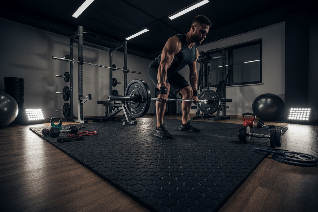 Domyos Gym Floor Mat: Stop Ruining Your Home Gym Floors