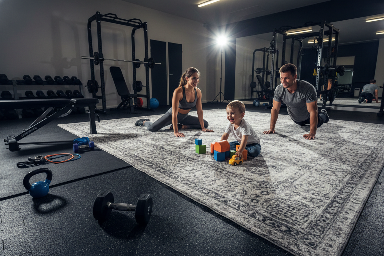 Play Mat Carpet: The Secret to a Family-Friendly Home Gym