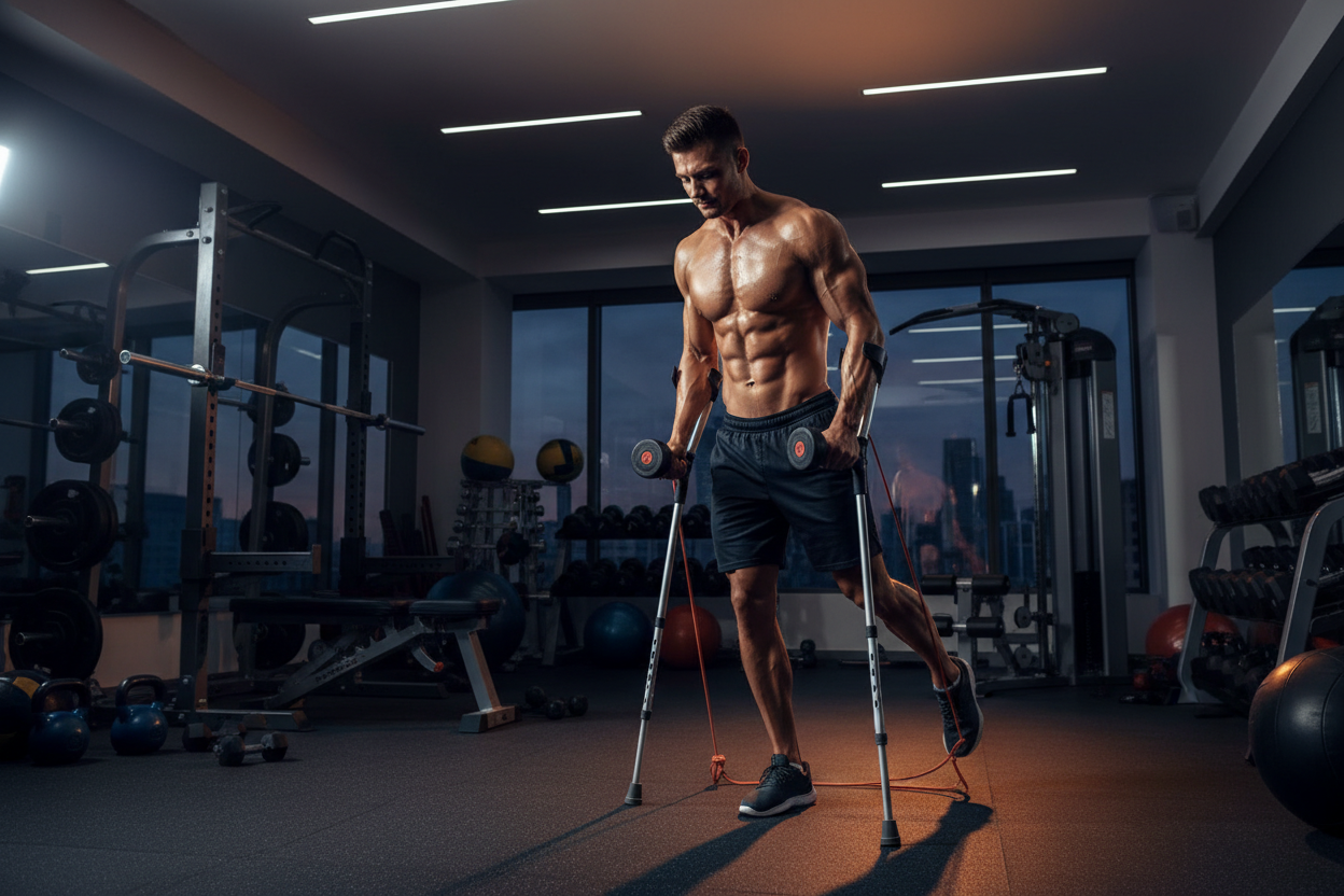 Crutches Workout: How to Maintain Muscle While Recovering