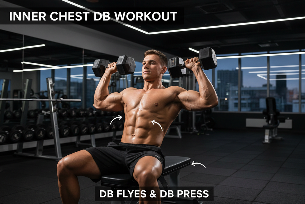 Inner Chest Dumbbell Workouts for a Defined, Strong Chest