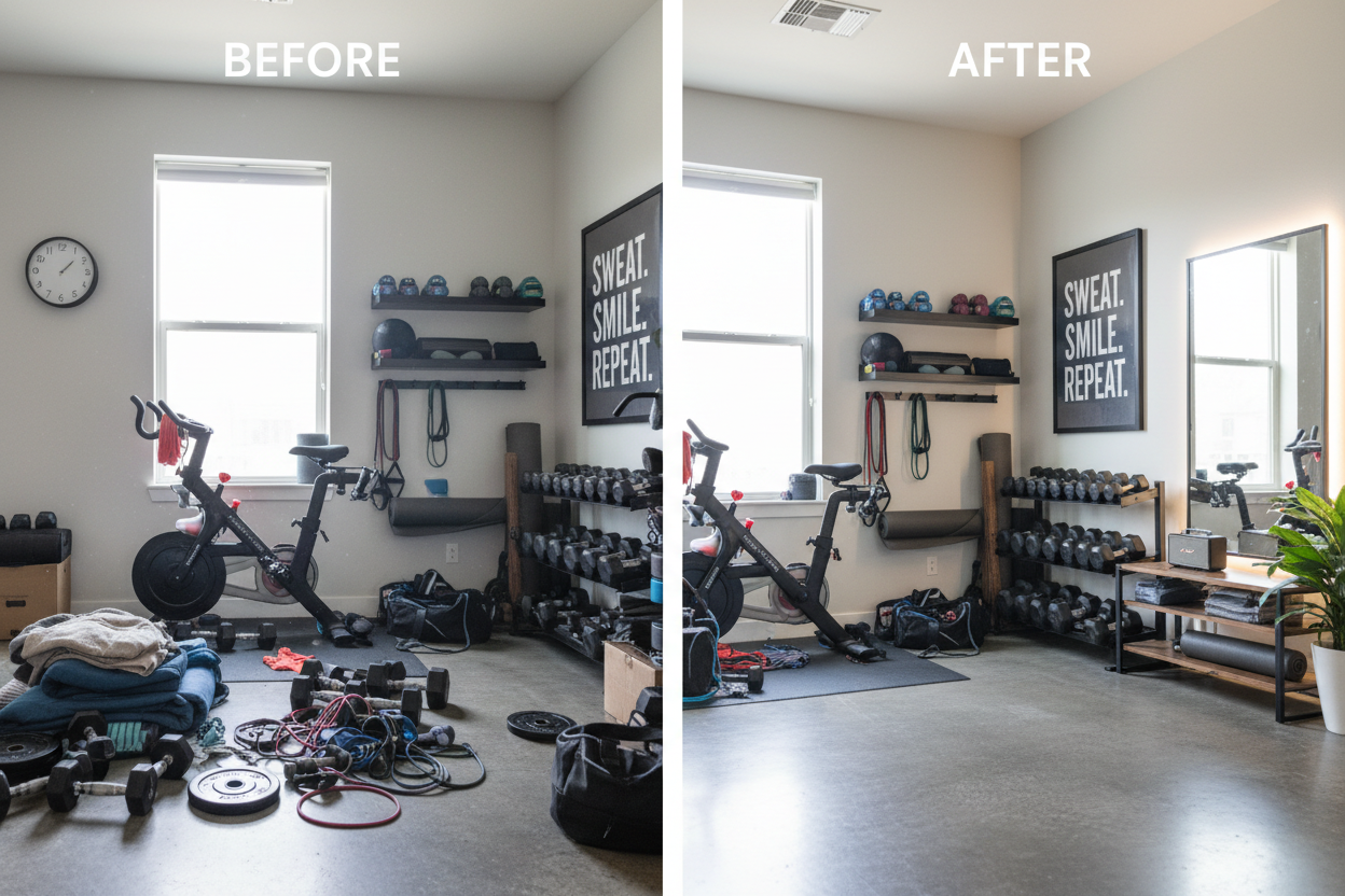 Is Your Home Gym a Mess? Here’s How to Reclaim Your Floor Space