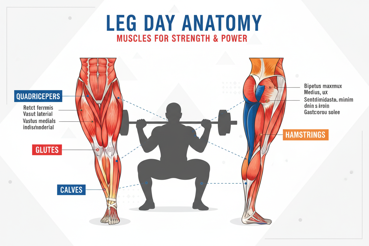 Leg Day Anatomy: A Lifter’s Guide to What Moves the Weight