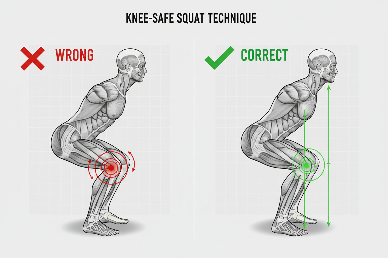 Stop Doing the Standing Squat Like This (Knee Safety)