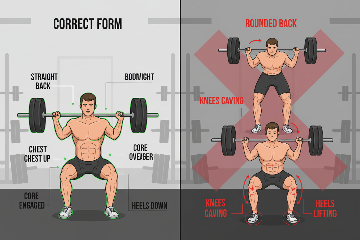 Stop Doing Weighted Squat Exercises Like This (Read First)