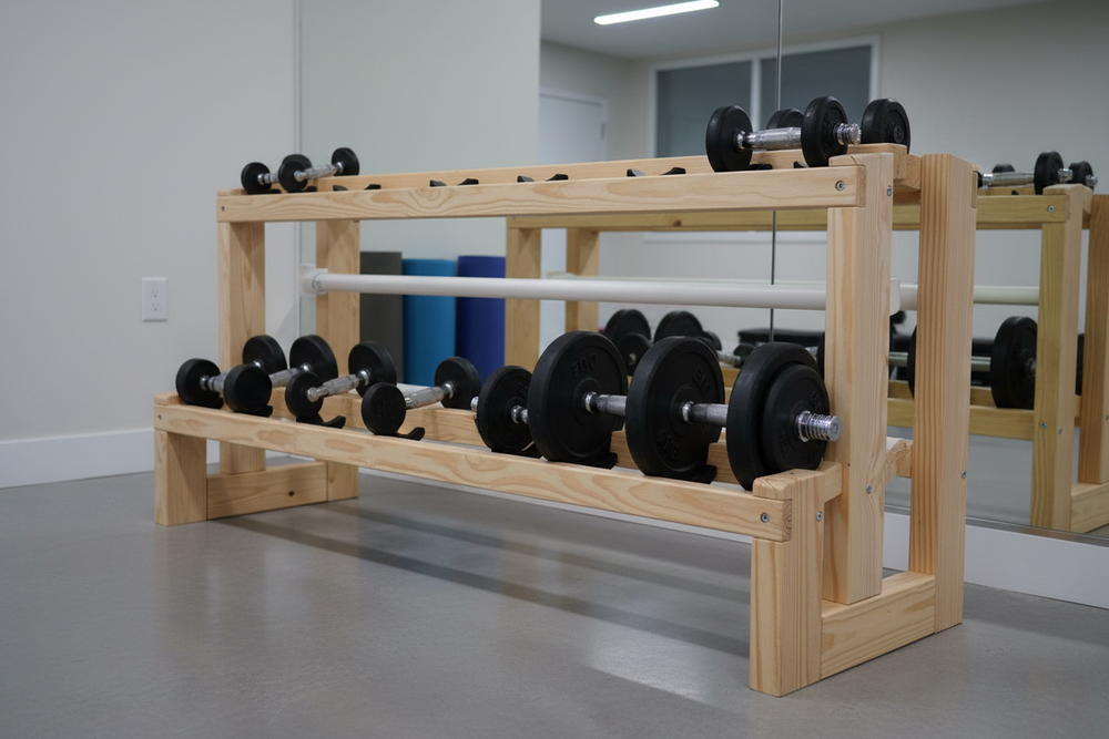 How Build Dumbbell Rack Stop Tripping Over Weights: How to Build a Rock-Solid DIY Dumbbell Rac