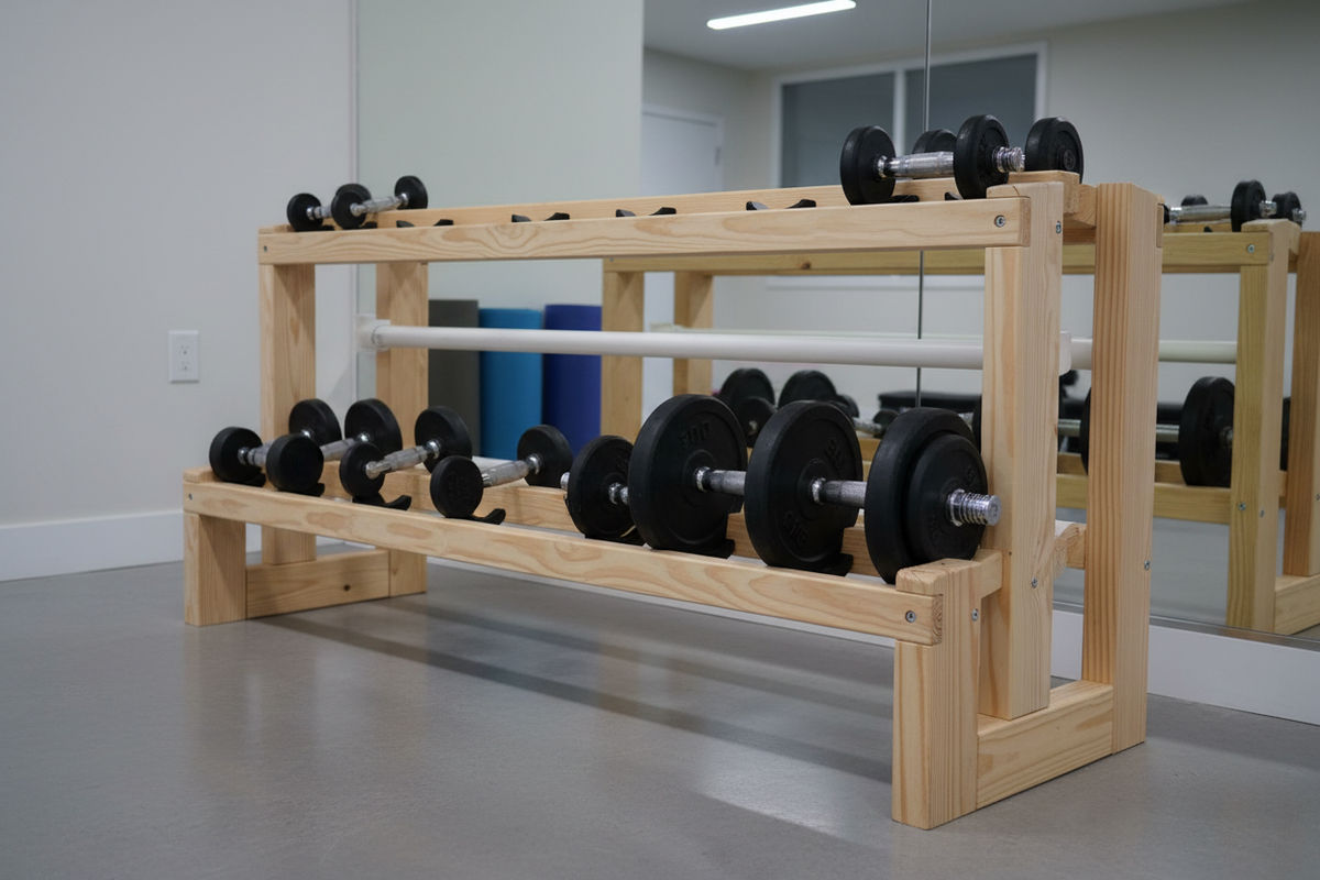 Weight Set For Rocks Stop Tripping Over Weights: How to Build a Rock-Solid DIY Dumbbell Rac