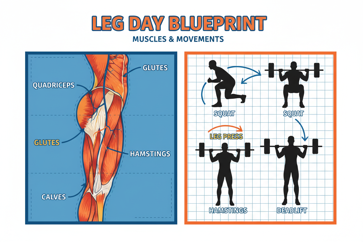 The Blueprint to Building Bigger Legs: Understanding Which Exercises Hit Which Muscles
