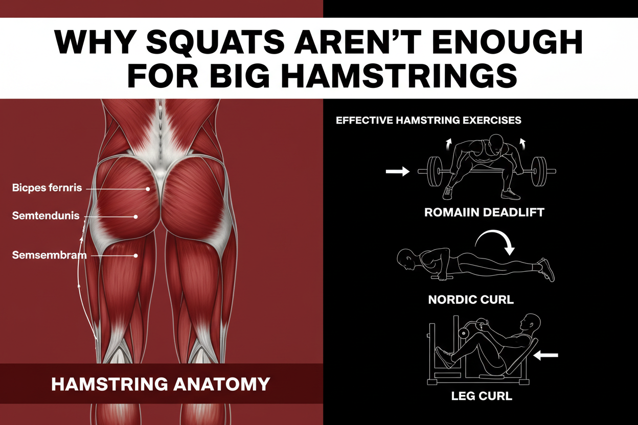 Why Squats Aren't Enough for Big Hamstrings (And What to Do Instead)