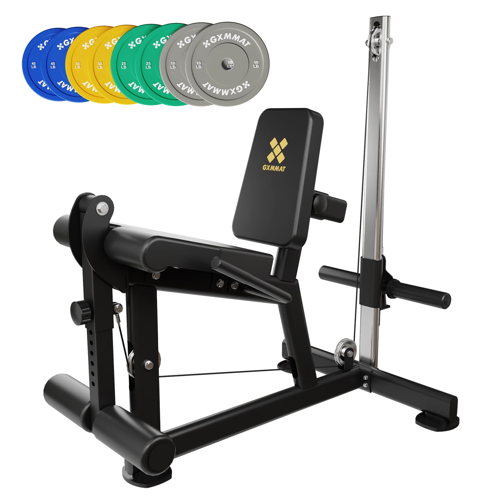 Leg Extension Curl Machine #GXM-KM001+WP230LBS