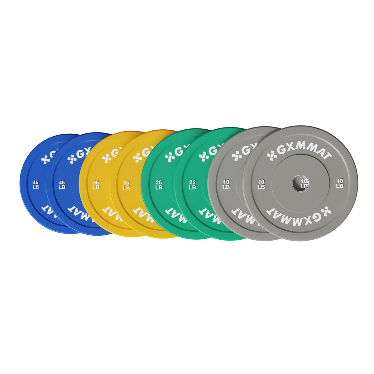 GXMMAT Bumper Plate Sets 230LBS