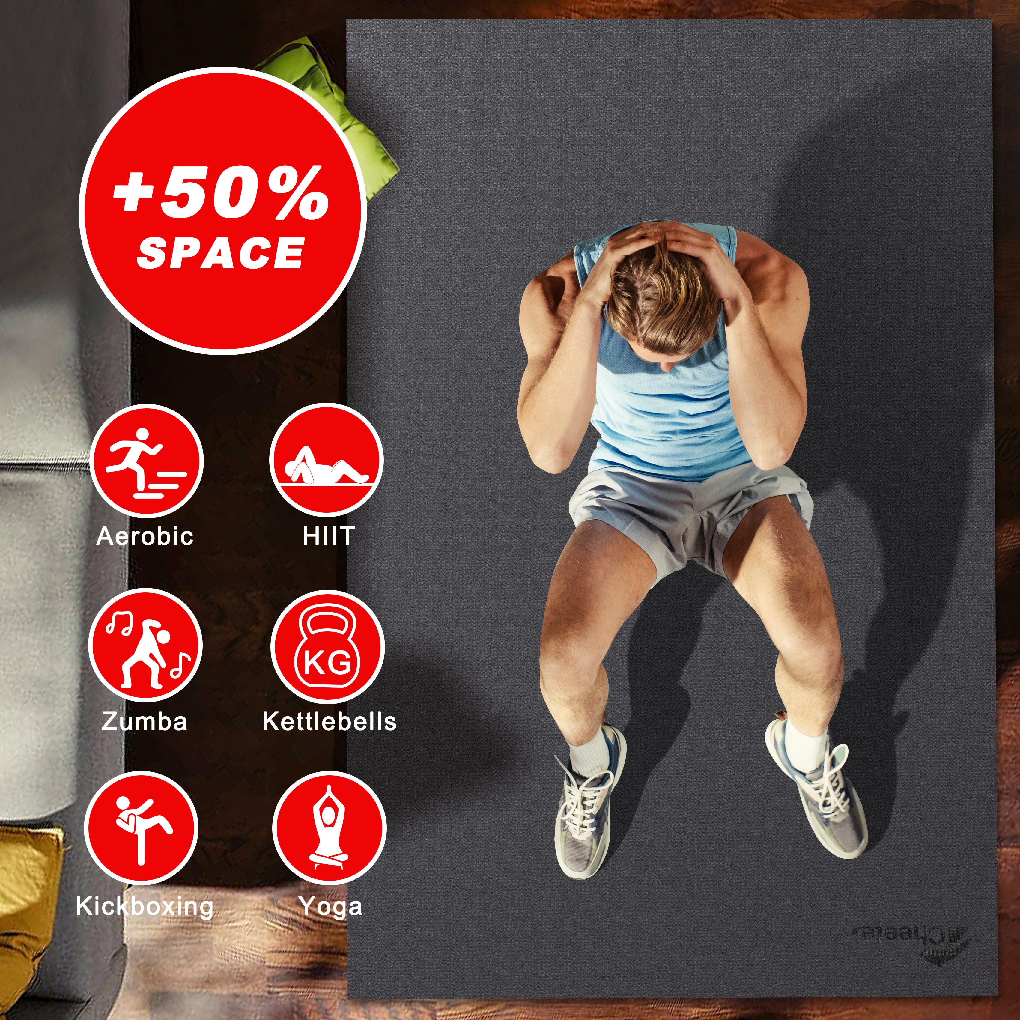 CHEETE Large Exercise Mat