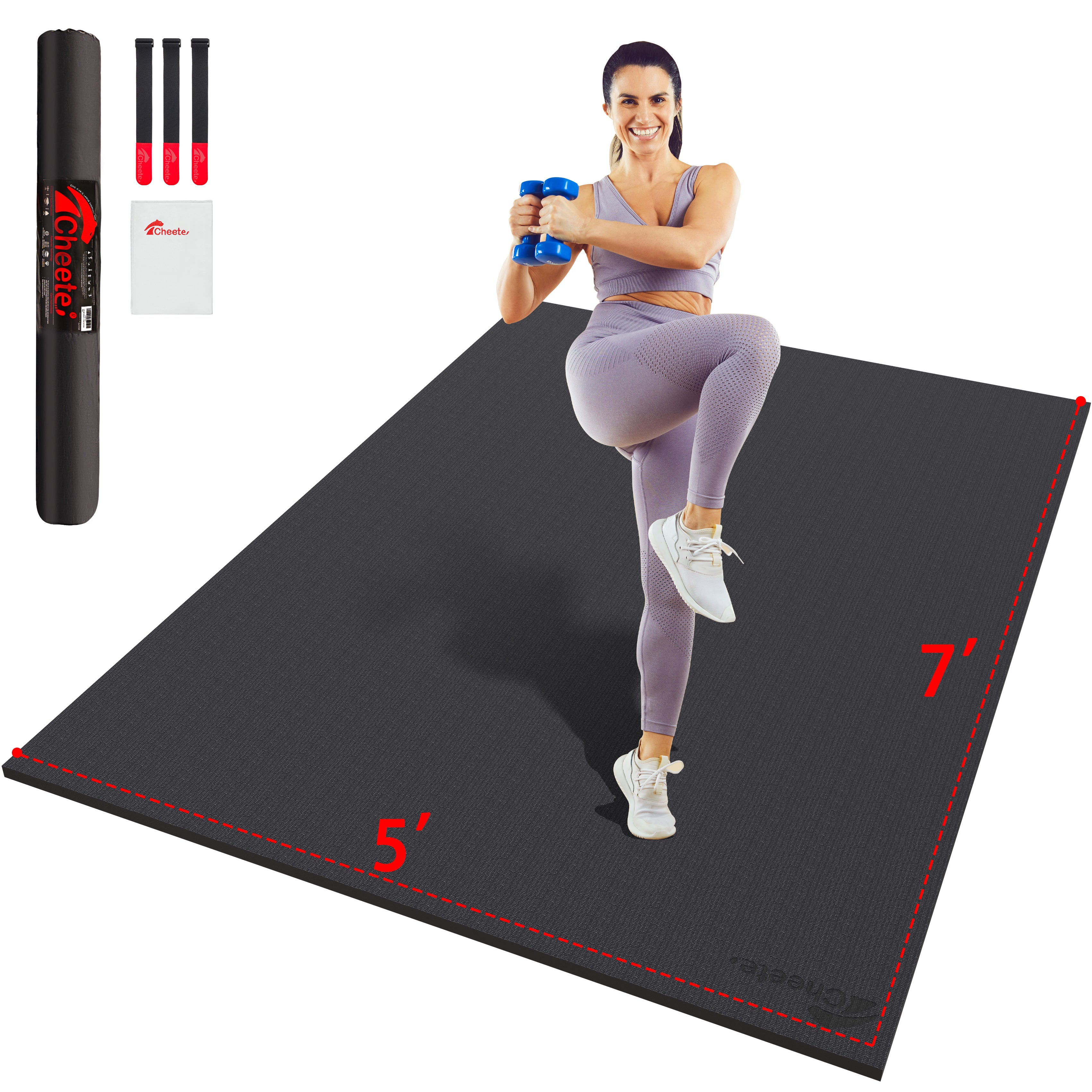 CHEETE Large Exercise Mat 7'*5' #CHE-7X5-C