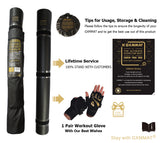Gxmmat NEW UPGRADED EXERCISE MATS - Extra Wide 7 feet, 3 Popular Size: 7x8/7x10/7x12 to Fit Your Space Requirements