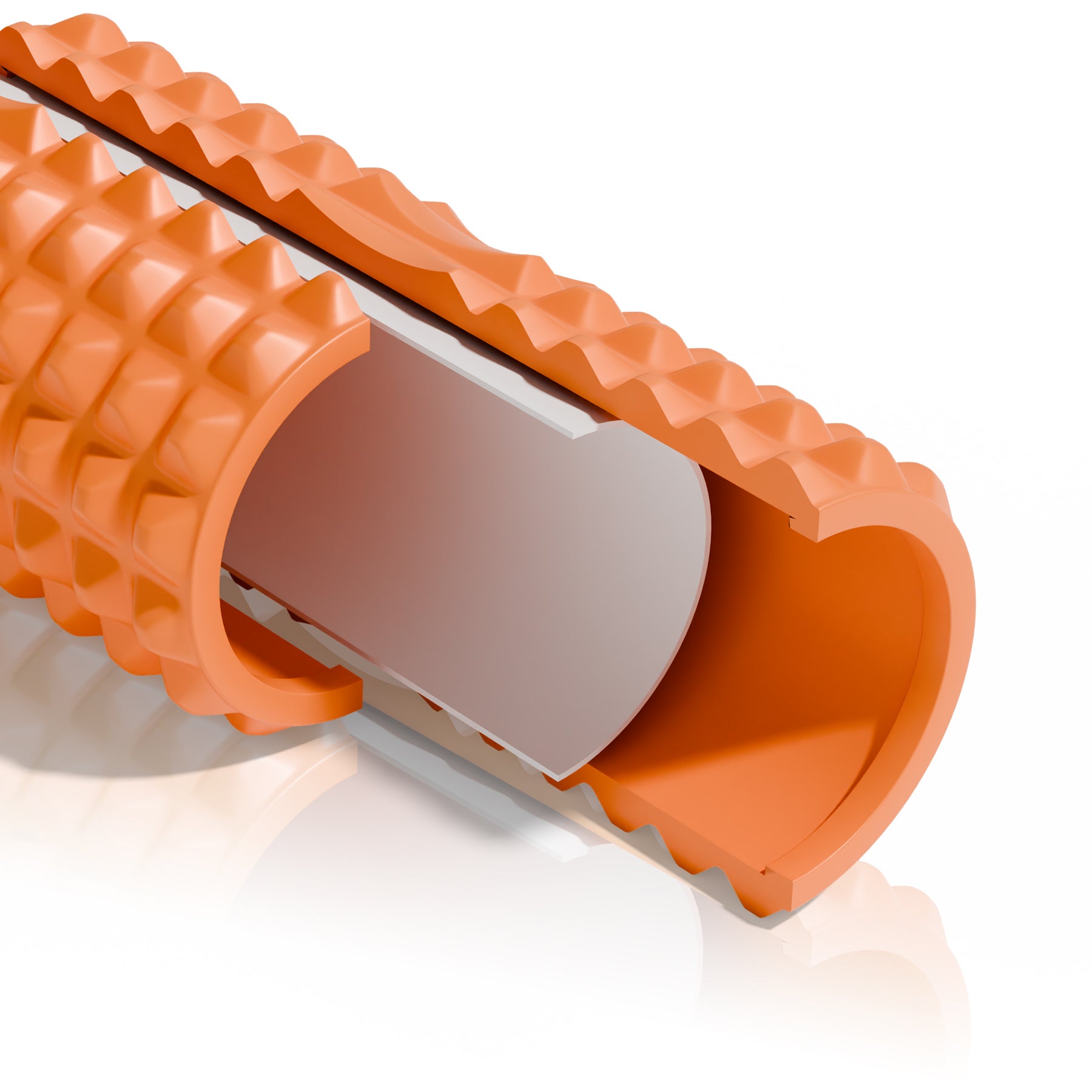 GXMMAT Foam Roller  13" | Hollow | Wave | Orange