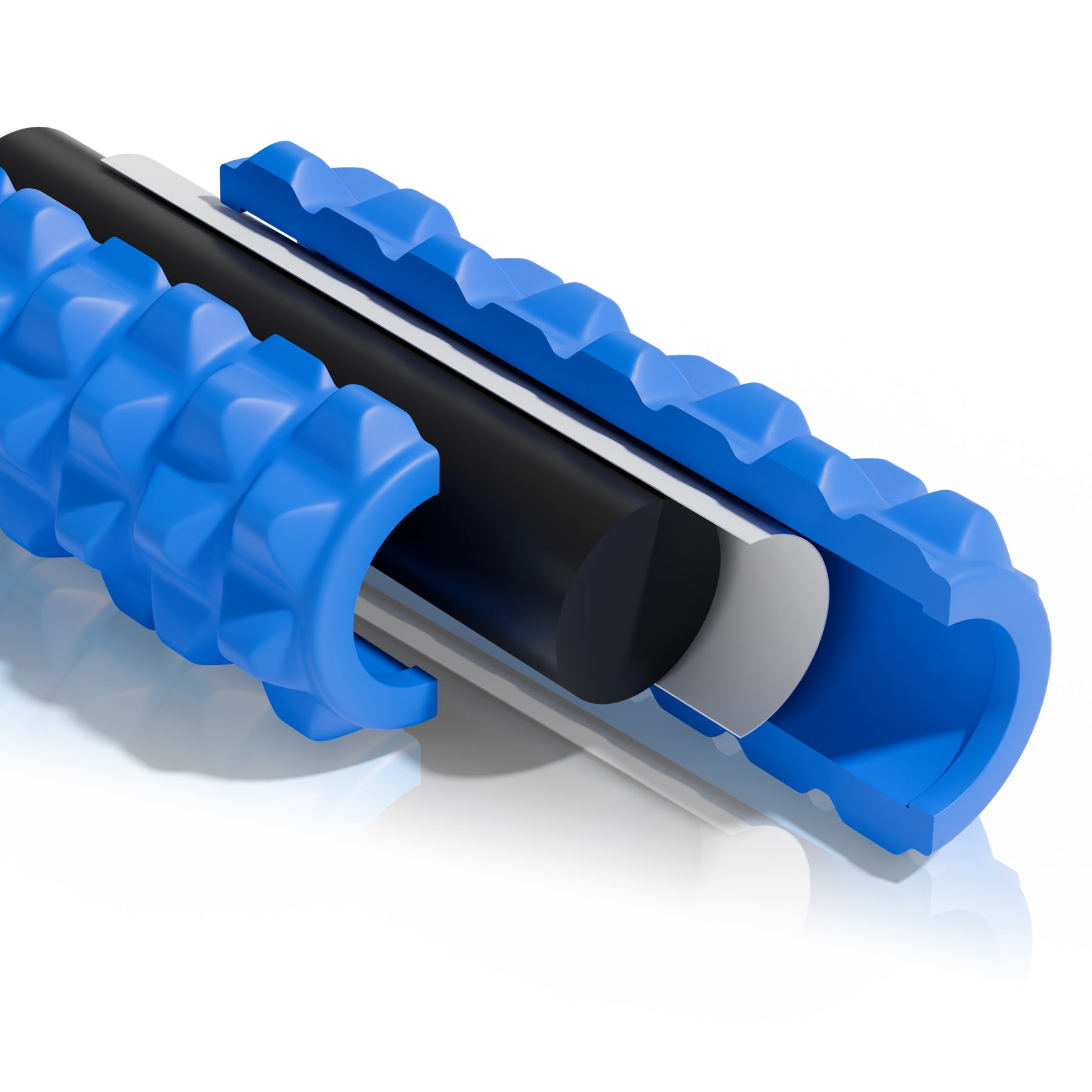GXMMAT Foam Roller 13" | Solid | Grid | Blue #color_Blue #length_13" #pattern_Grid #color_Blue