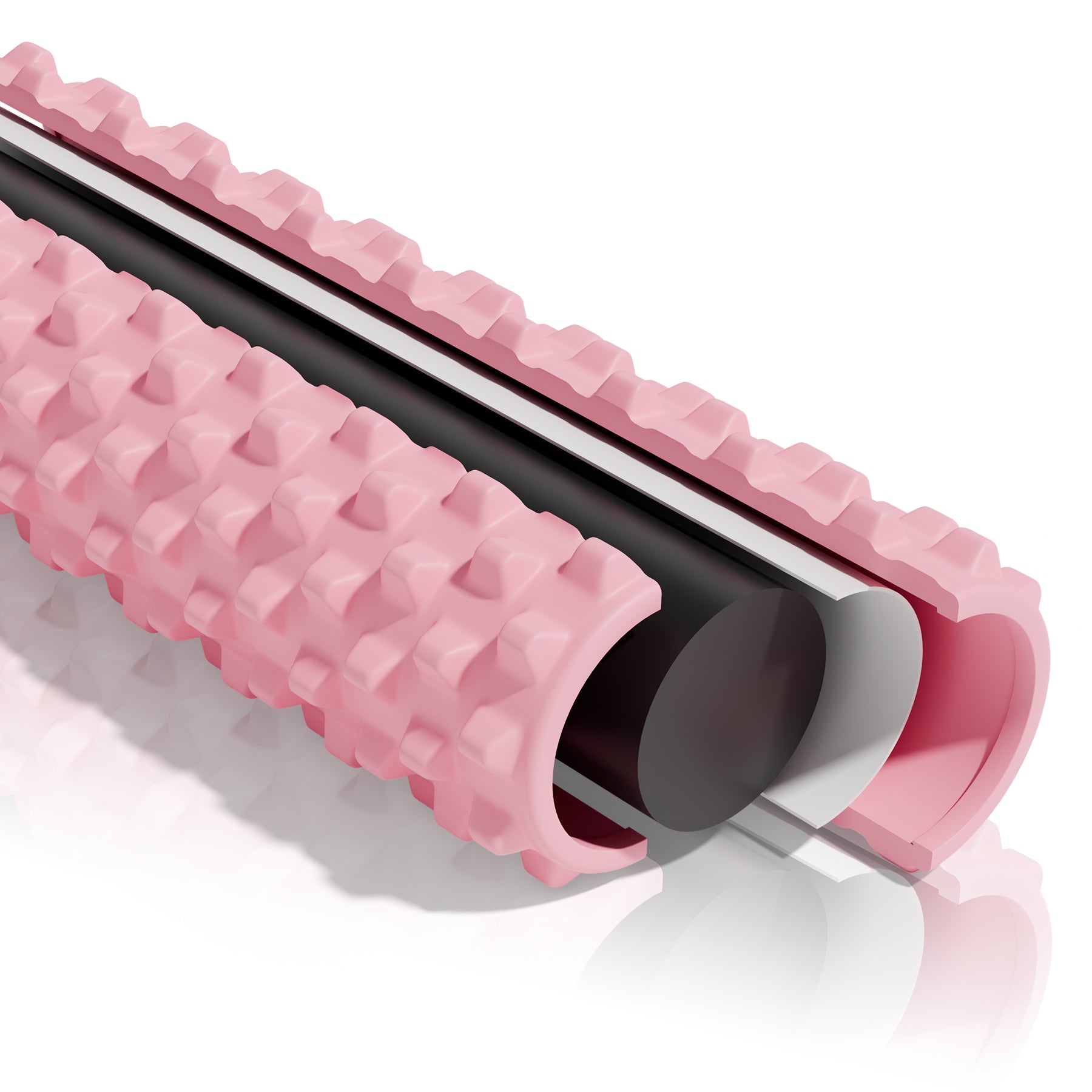 GXMMAT Foam Roller  24" | Solid | Grid | Pink #length_24" #pattern_Grid #color_Pink