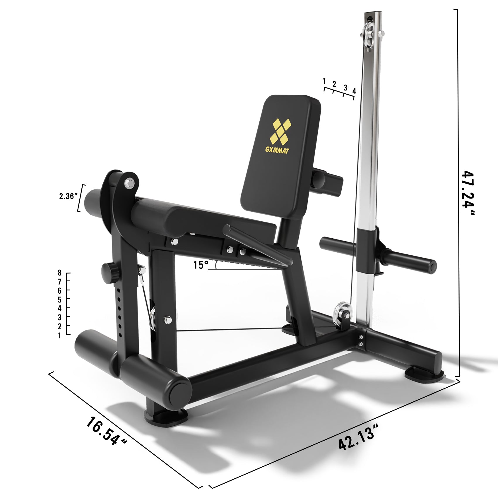 GXMMAT Leg Extension Curl Machine Specifications