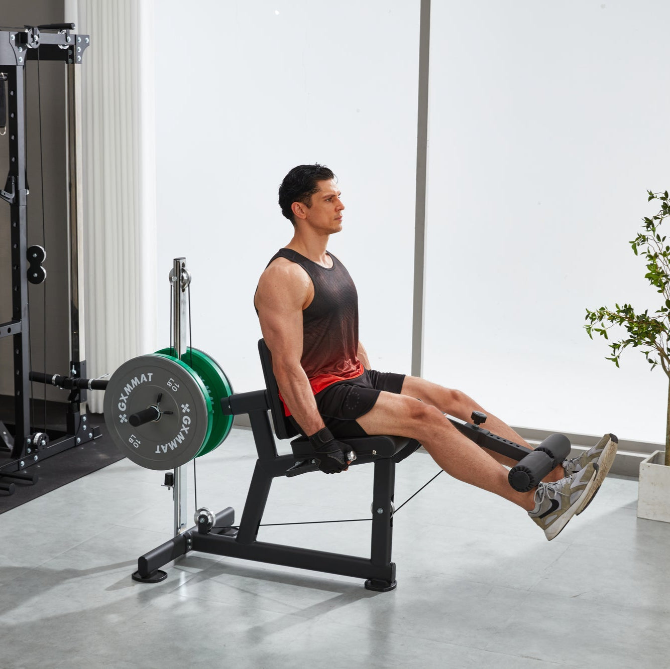 GXMMAT Leg Extension Curl Machine with Ergonomic Design