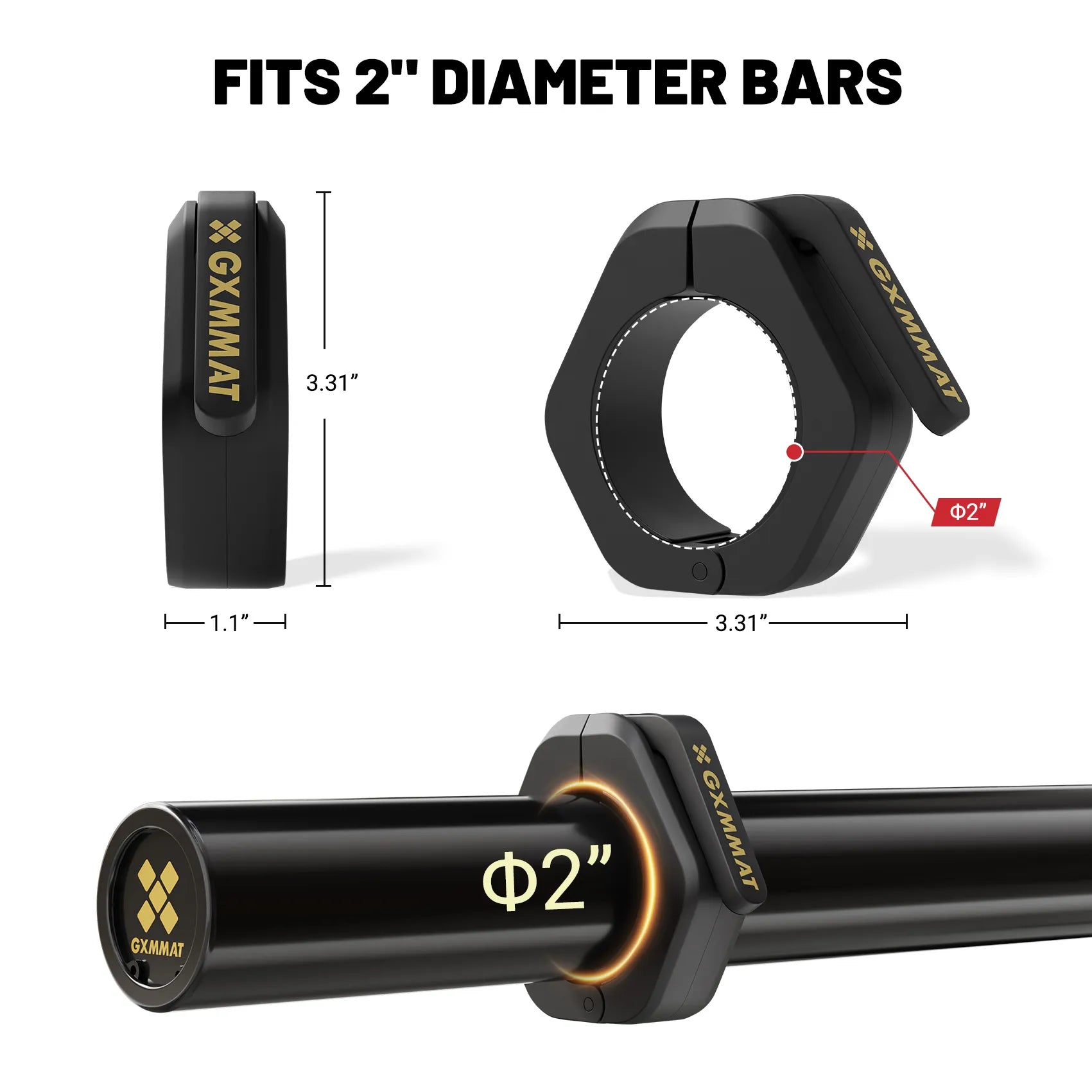 GXMMAT_Magnetic_Barbell_Collar_Black_6 #color_black