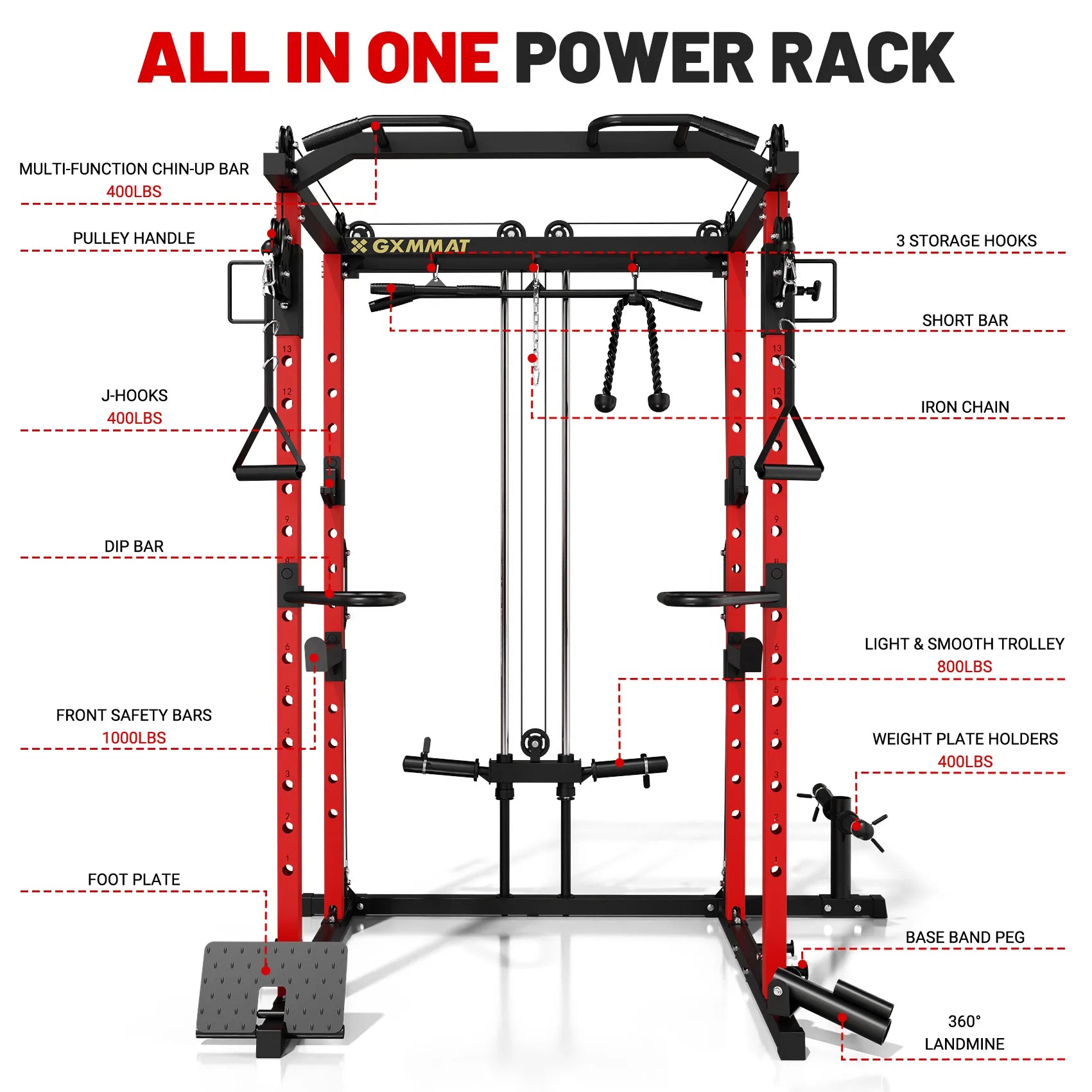 GXMMAT_V6_Power_Rack_Accessories_Red #color_red