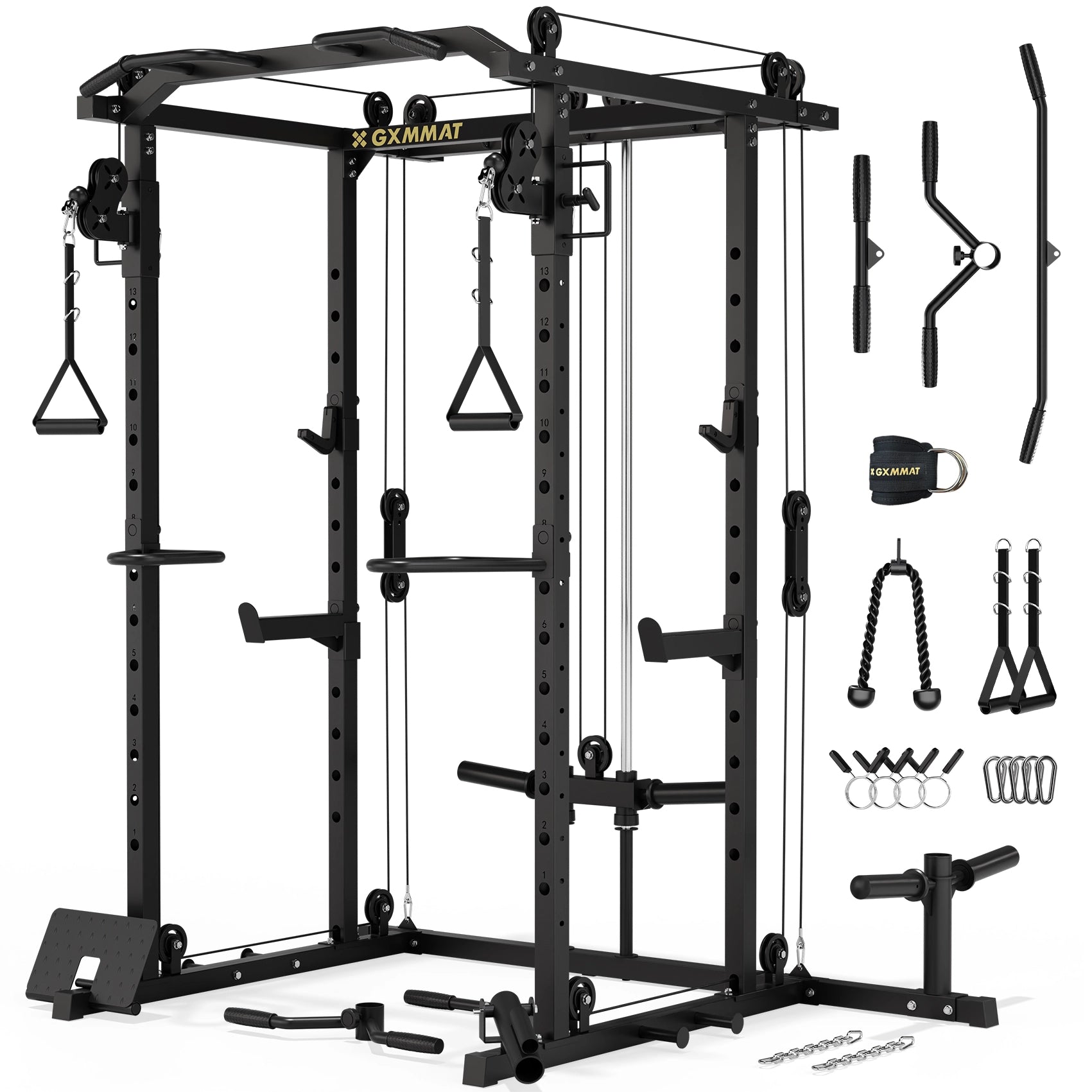 GXMMAT V6 Power Rack Black #color_black