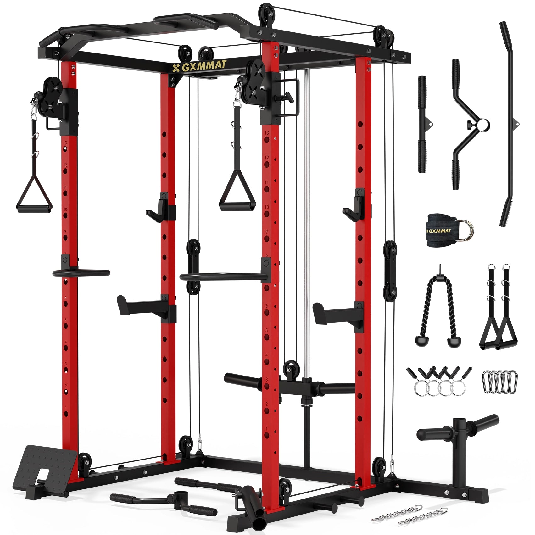 GXMMAT V6 Power Rack Red #color_red
