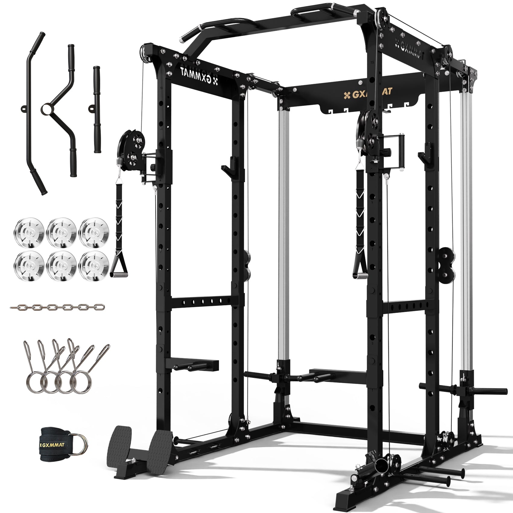 X6 Power Rack with Cable System | All in One Functional Trainer