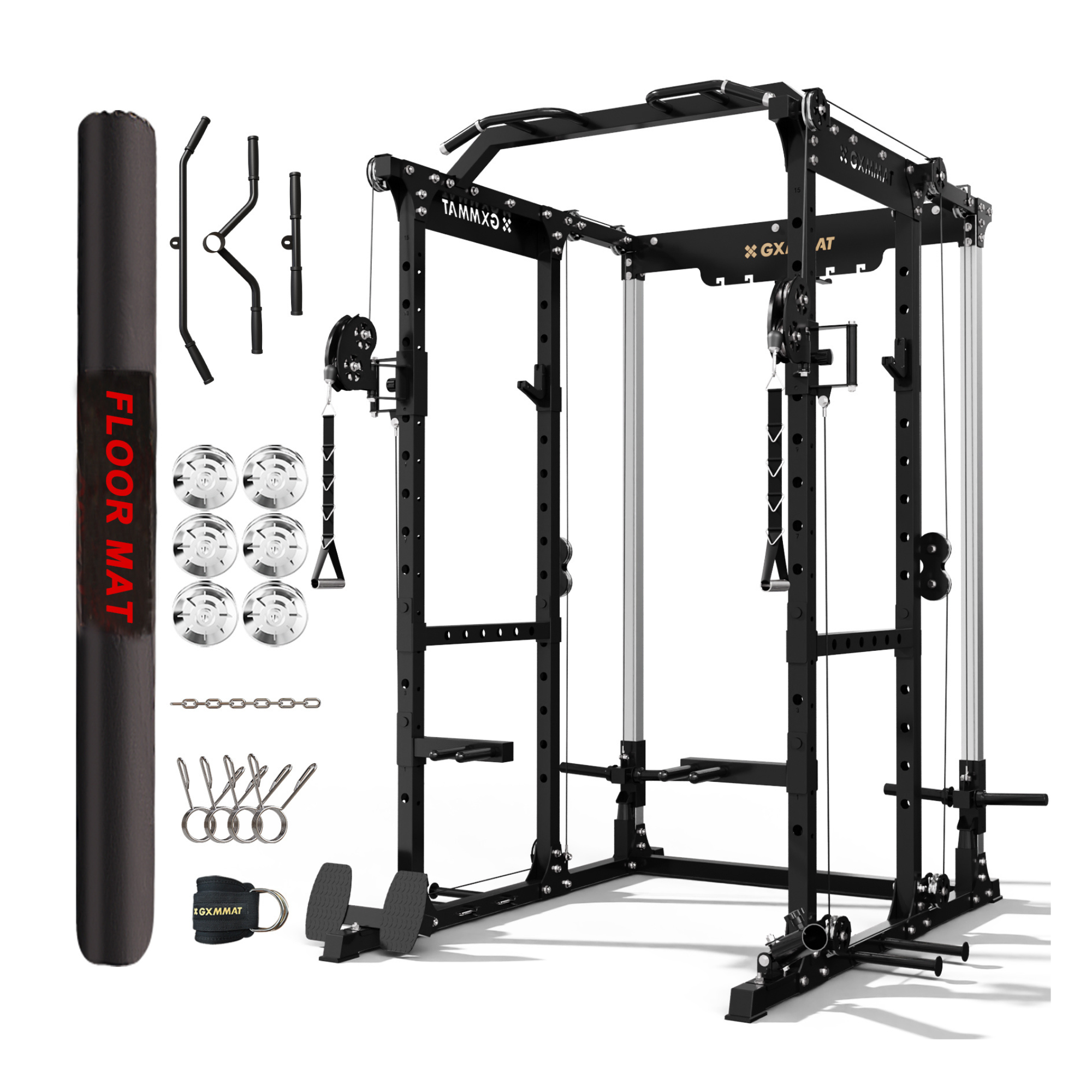 GXMMAT X6 Power Rack + 6*12 Exercise Mat