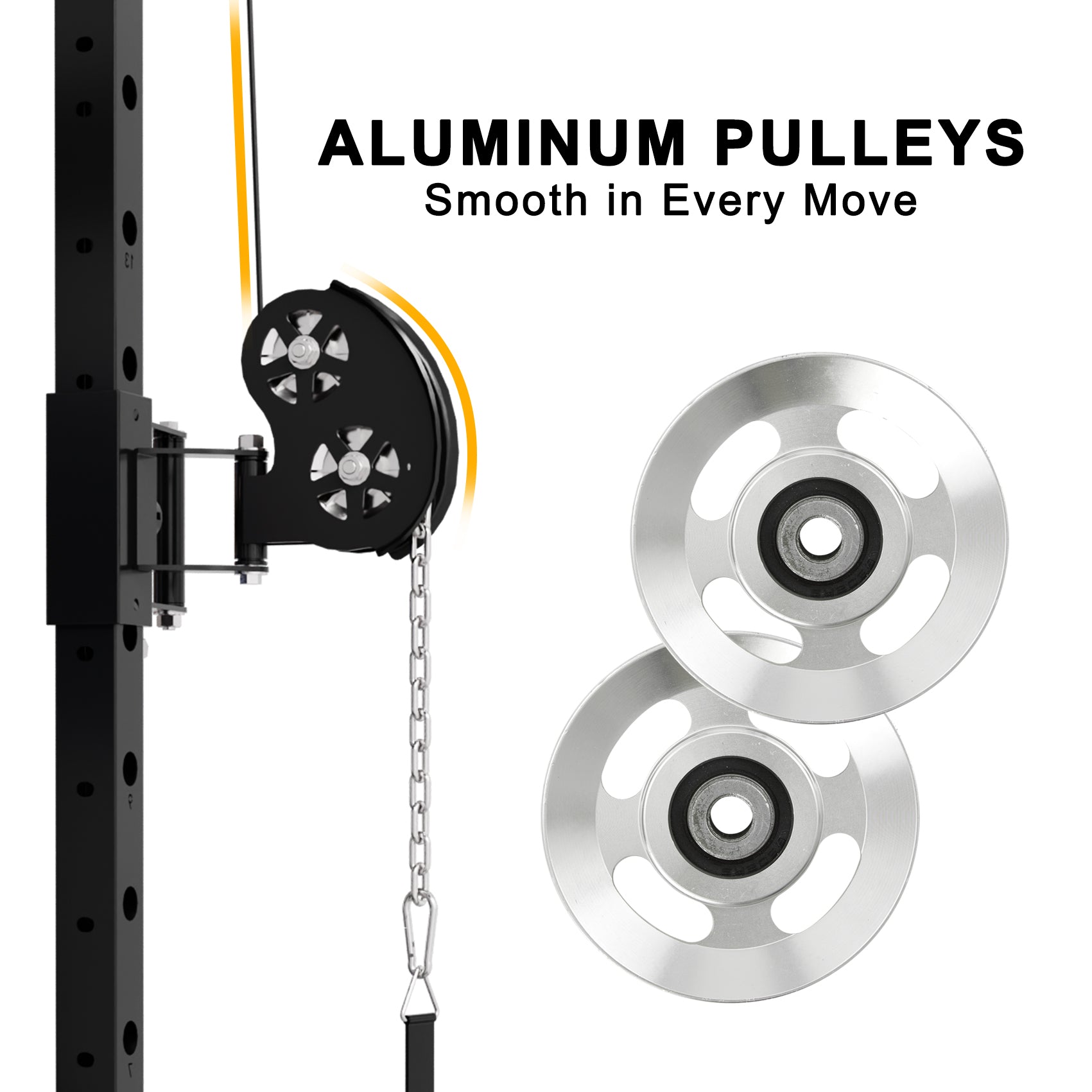 GXMMAT X6 Power Rack Aluminum Pulleys