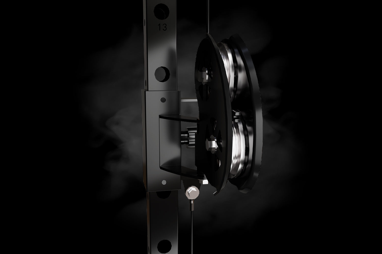 GXMMAT_X6_power_rack_aluminum_pulleys