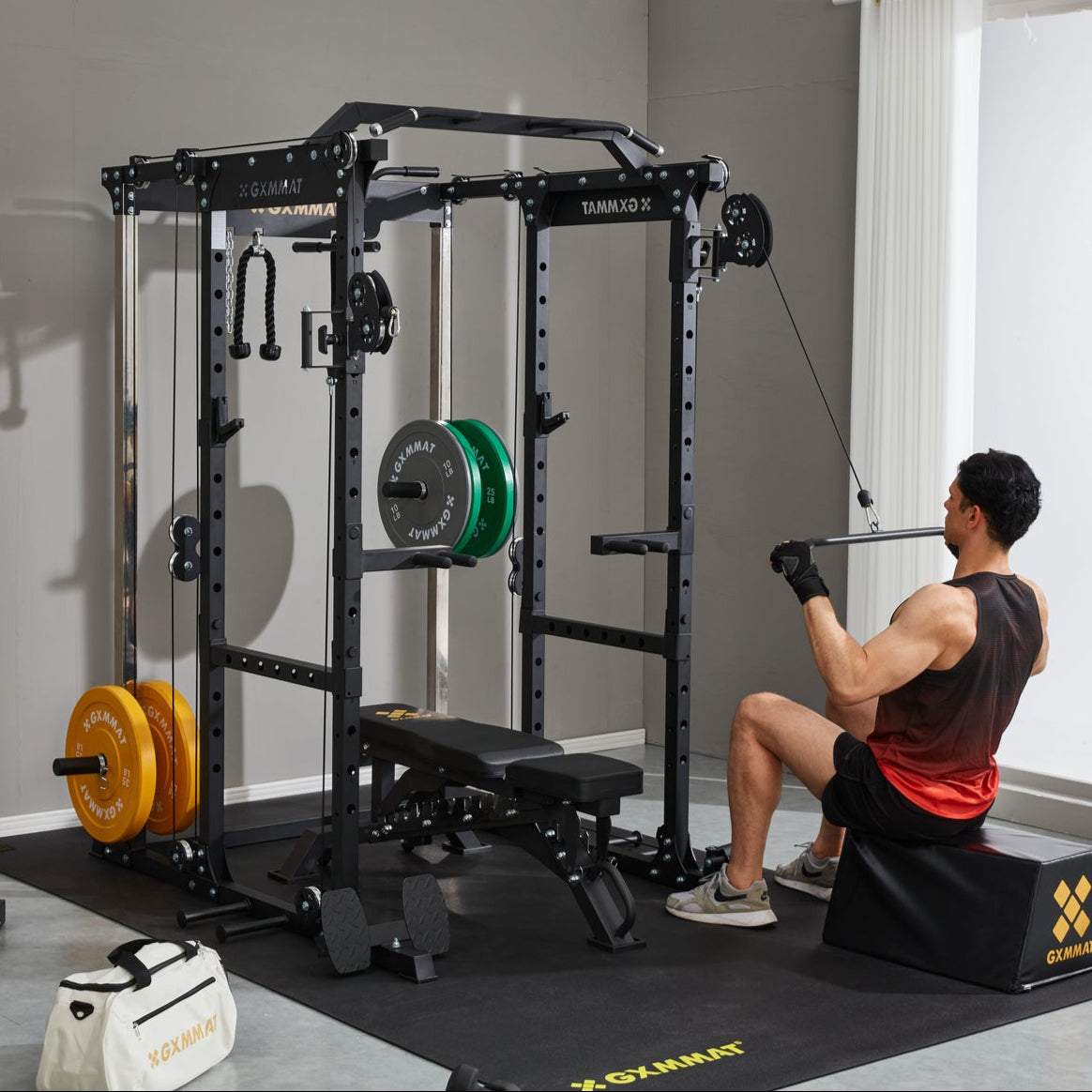 X6 Power Rack with Cable System | All in One Functional Trainer