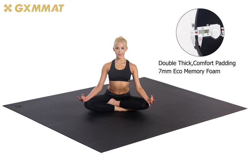 Large Yoga Mat with barefoot 6'x6' - GXMMAT