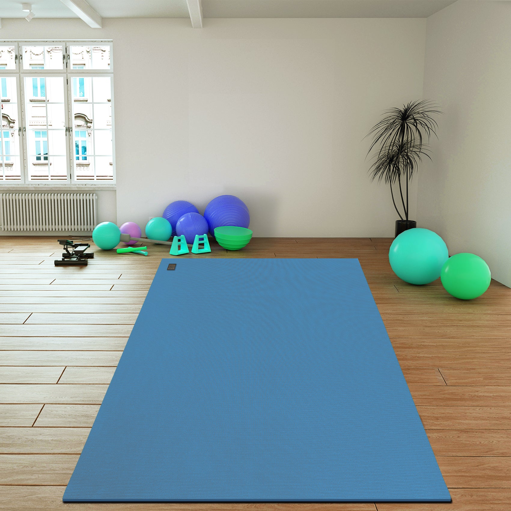 Gxmmat Premium 6'x10' Large Yoga Mat, Upgrade Your Home Gym With Your Family