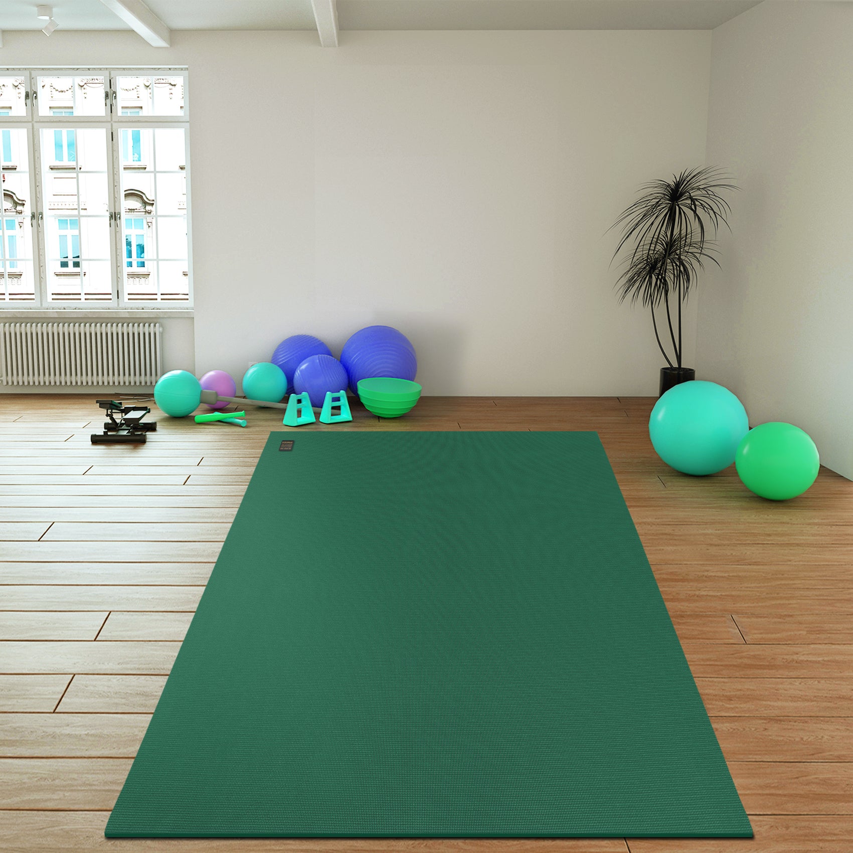 Gxmmat Premium 6'x10' Large Yoga Mat, Upgrade Your Home Gym With Your Family
