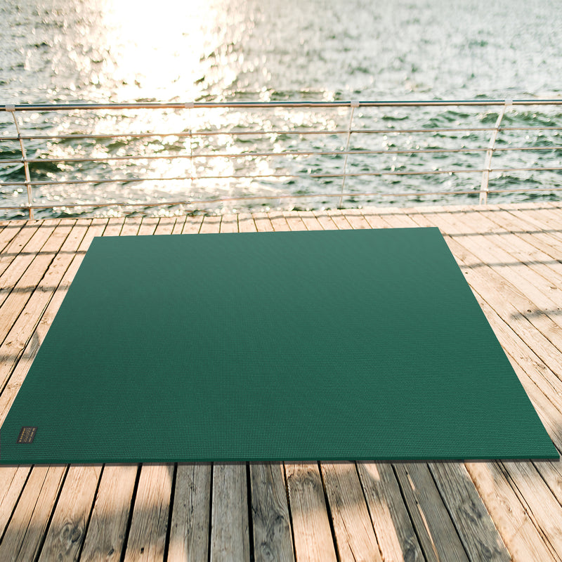 Large Yoga Mat with barefoot 6'x12