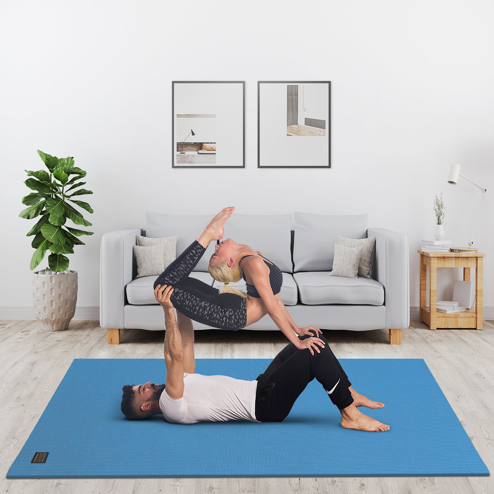 Gxmmat Large Yoga Mat 6'x8' Size, Pure Perfection in Craft, Comfort and Useage