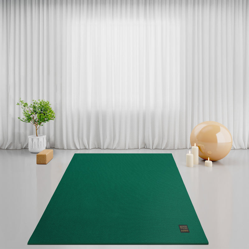 Large Yoga Mat with barefoot 7'x5'，9mm thick