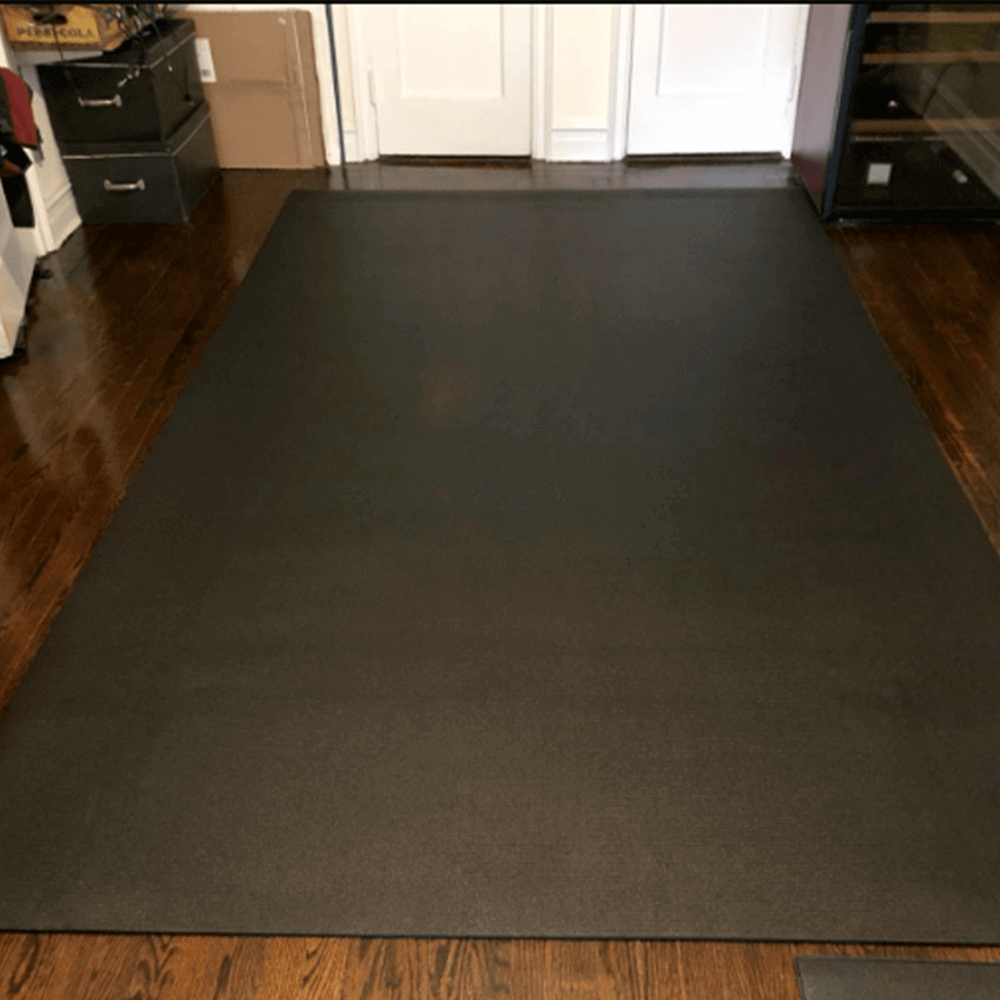 Workout mat discount over carpet