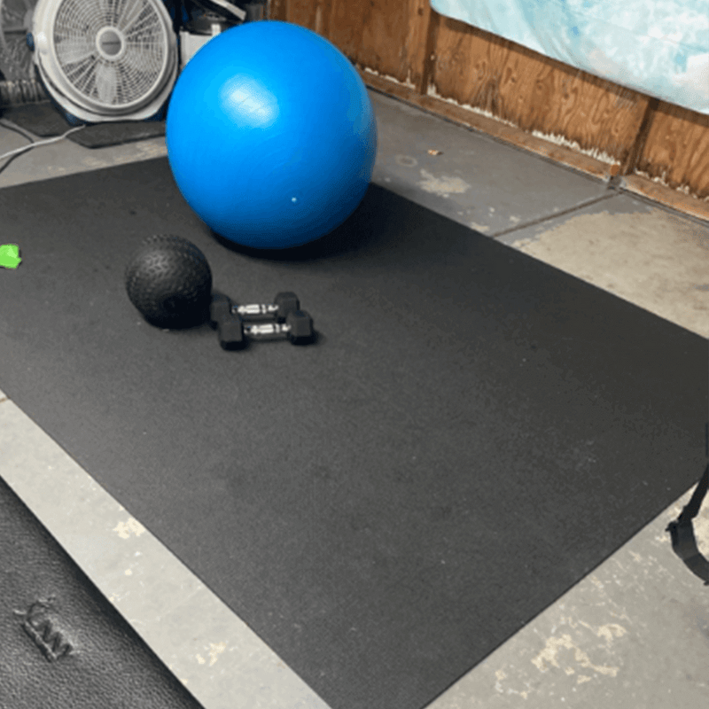 Large Yoga Mat with barefoot 6'x8'