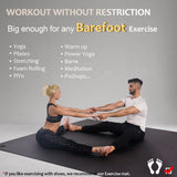 Large Yoga Mat with barefoot 6'x12'